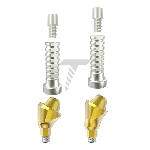 Angulated Multi Unit 1.4 Titanium Sleeve Set Slim Platform 30°