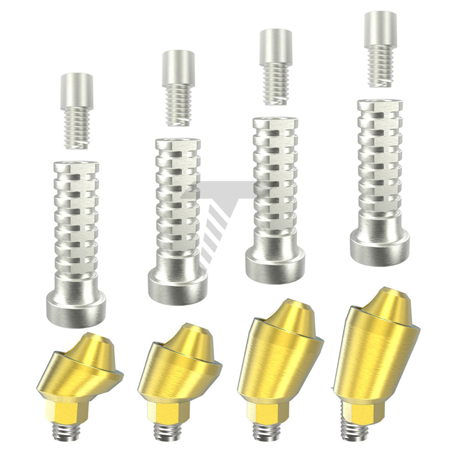 Angulated Multi Unit 1.4 Titanium Sleeve Set 17°