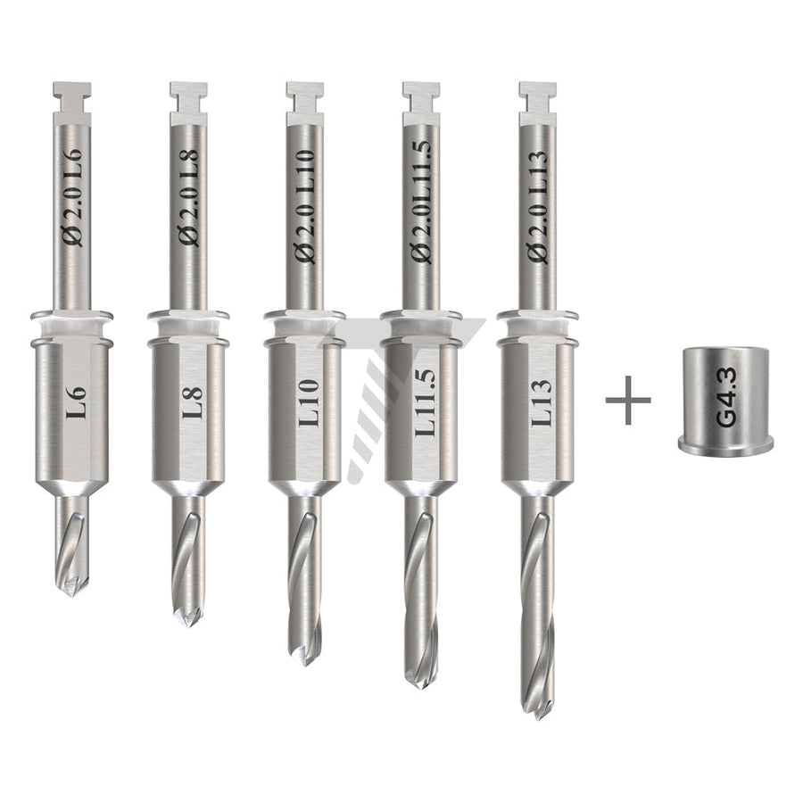 Guided Surgery Drill Ø2.0mm External Irrigated + Guide Sleeve
