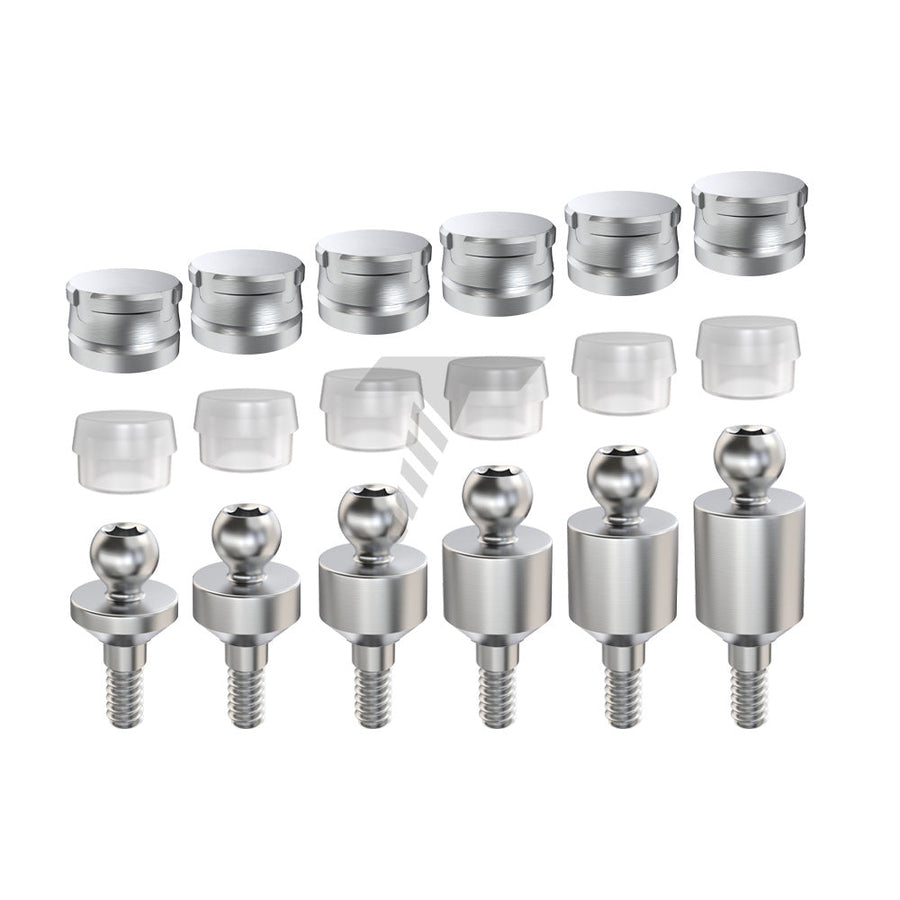 Straight Ball Attachment Standard Set Slim Platform