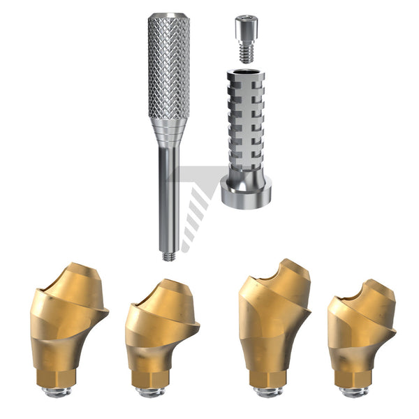 Angulated Multi Unit 17°/30° Titanium Sleeve Set Regular Platform (RP)