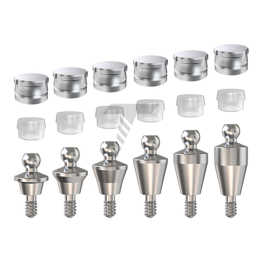Straight Ball Attachment Standard Set Regular Platform (RP)