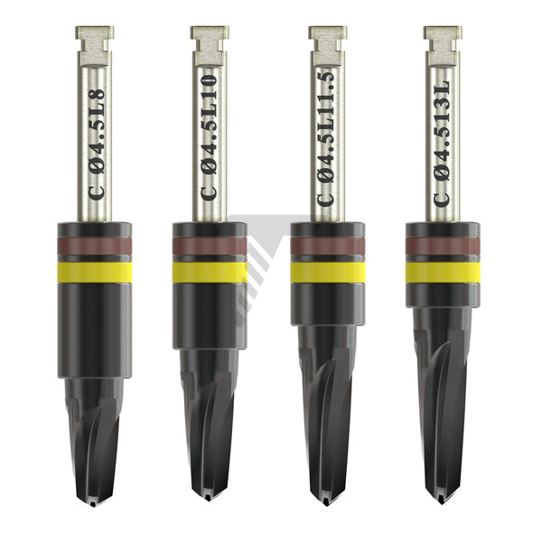DLC Conical Integral Stopper Drills Ø2.8mmXØ4.5mm