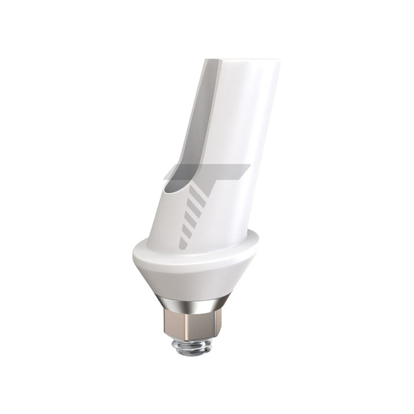 Angulated Zirconia Abutment 15° With Titanium Base Slim Platform