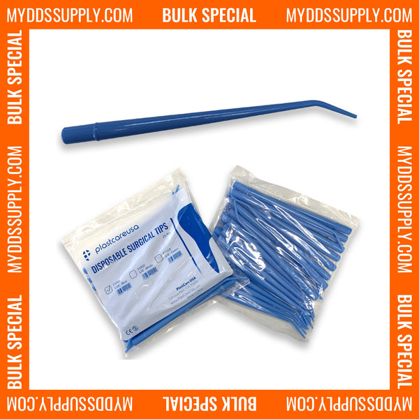 Small Blue Surgical Aspirator Suction Tips 250 count