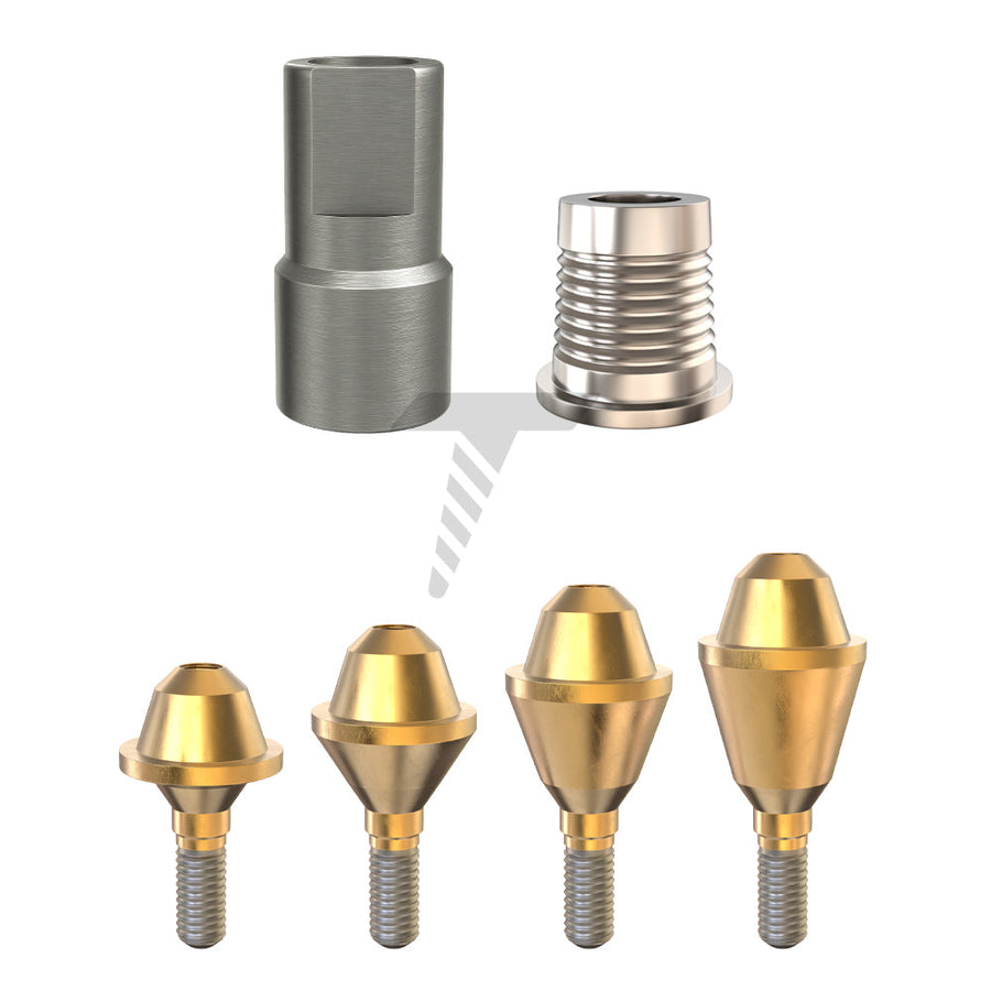 Straight Multi Unit 1.6 CAD/CAM Set Slim Platform