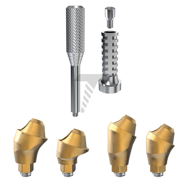 Angulated Multi Unit 17°/30° Titanium Sleeve Set Narrow Platform (NP)