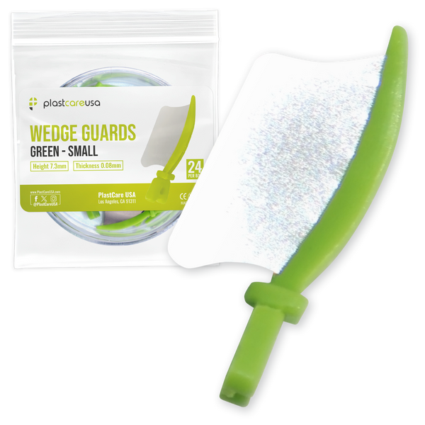 Green Small Wedge Guards 24 per box