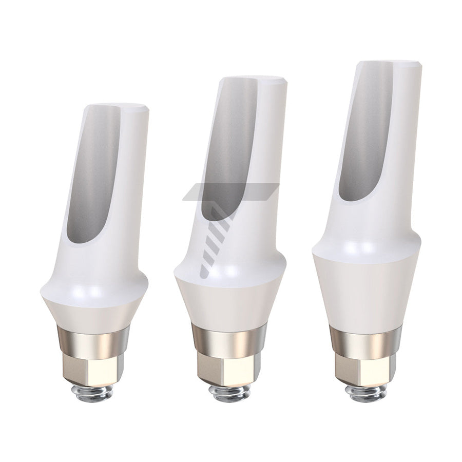 Angulated Zirconia Abutment 15° With Titanium Base Regular Platform (RP)