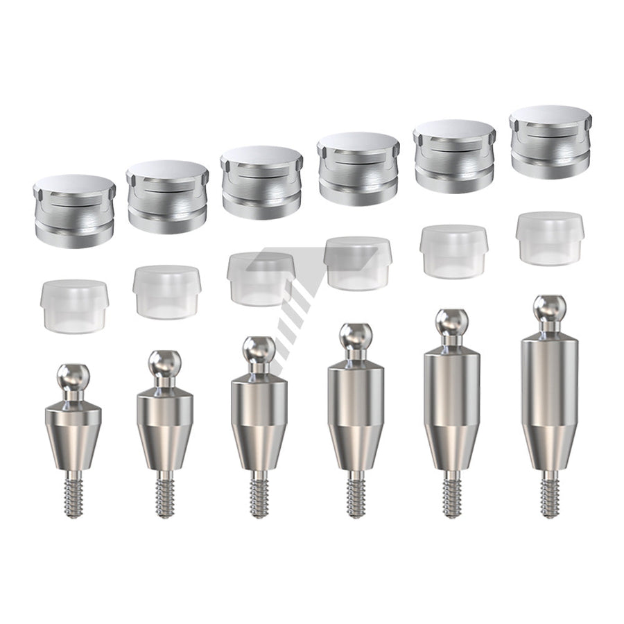 Straight Ball Attachment Standard Set Narrow Platform (NP)