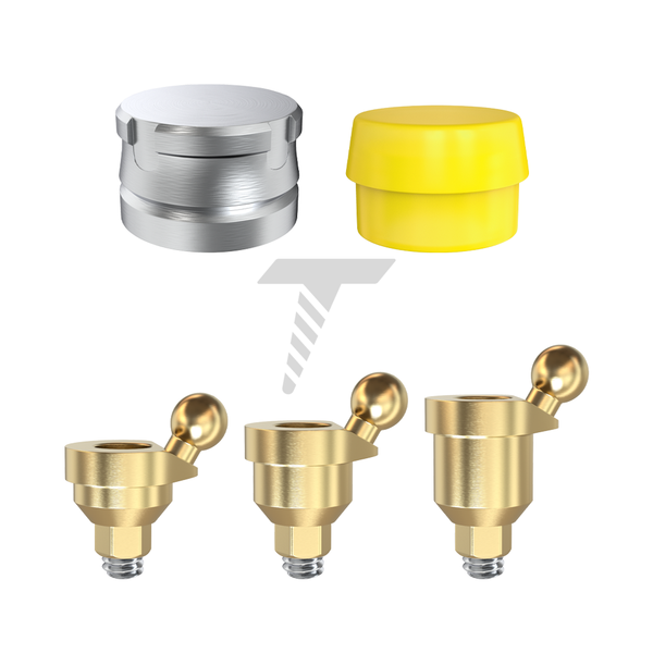 Angulated 30° Ball Attachment Extra Soft Set