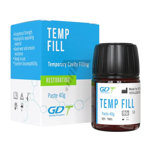 Temp Fill polymer-based zinc-sulfate provisional filling cement