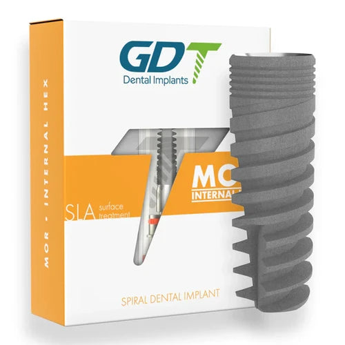 MOR spiral implant internal hex SLA surface titanium