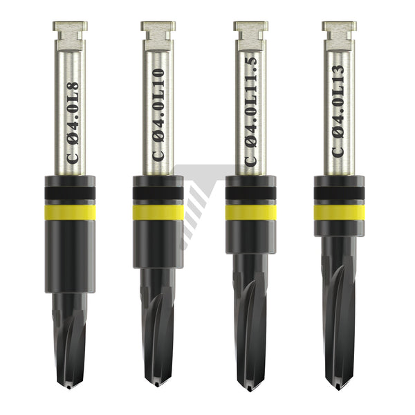 DLC Conical Integral Stopper Drills Ø2.8mmXØ4.0mm