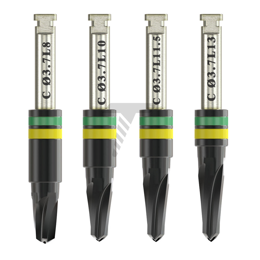 DLC Conical Integral Stopper Drills Ø2.8mmXØ3.7mm
